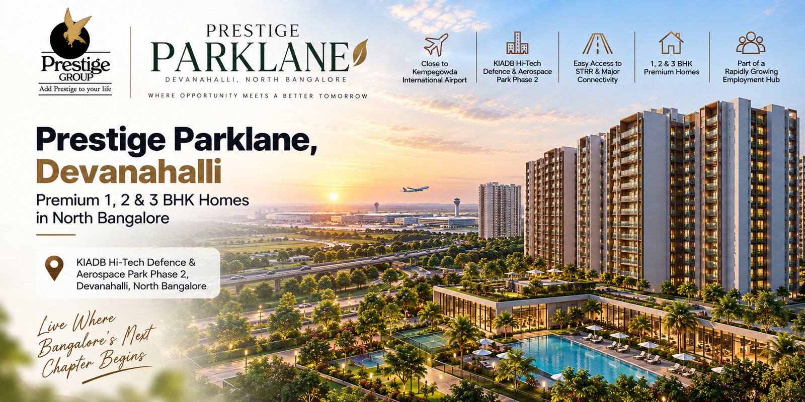 Prestige Parklane – Premium 1, 2 & 3 BHK